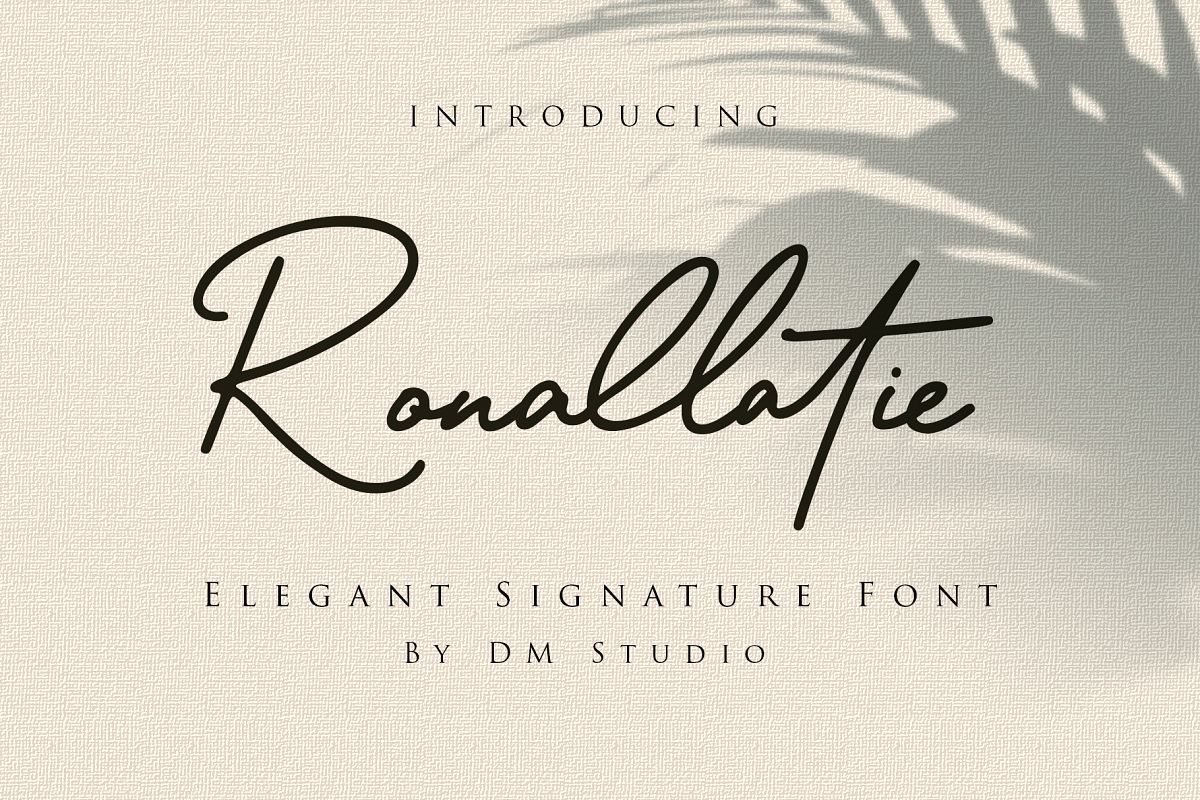 Ronallatie - Elegant Signature Font example image 1