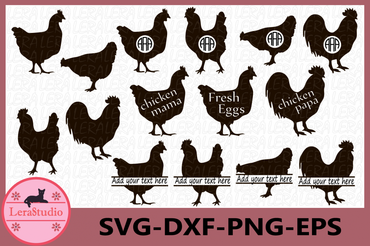 Download Chicken SVG, Chicken Monogram Svg, Chicken Silhouette ...