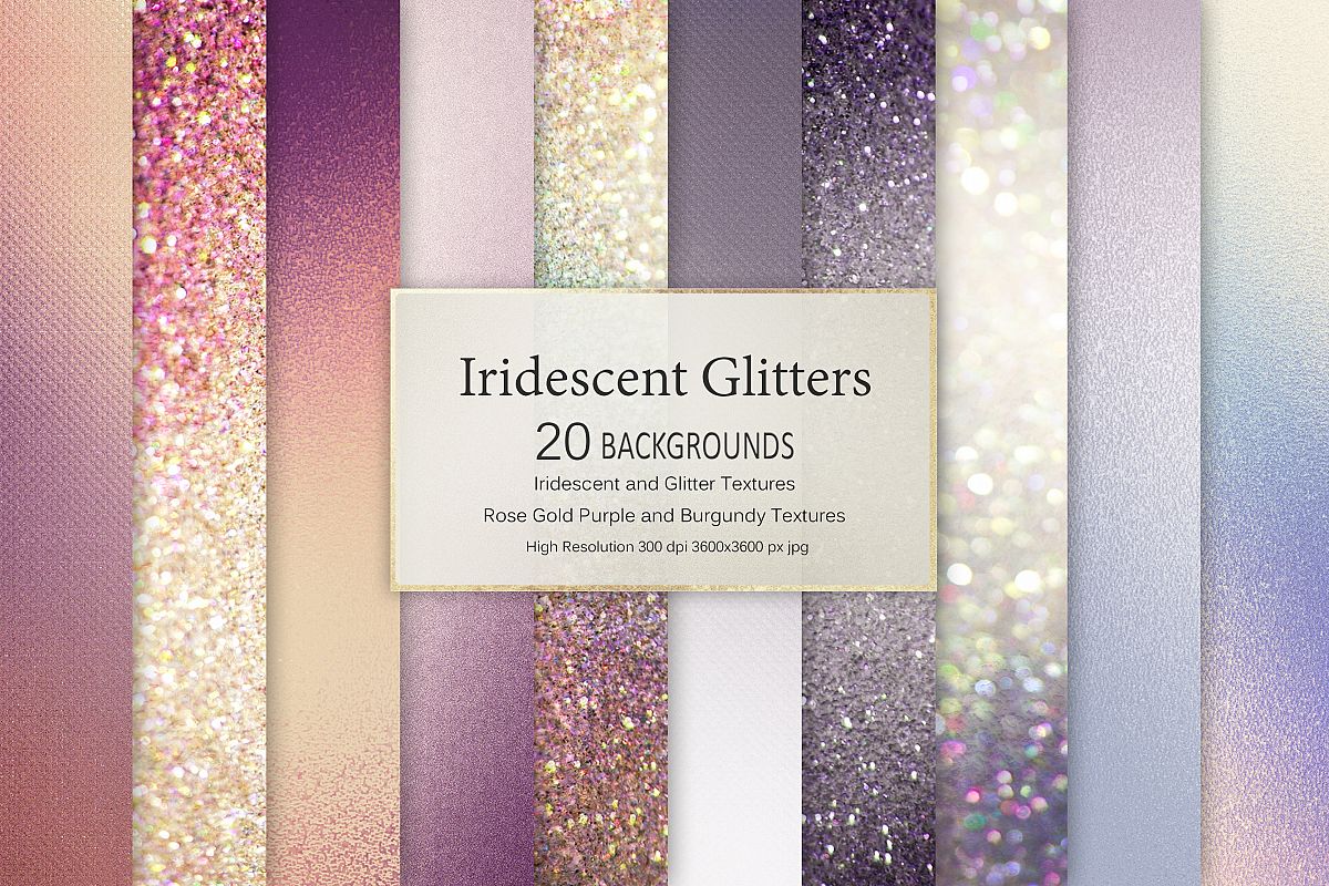 Iridescent and Glitter Textures example image 1