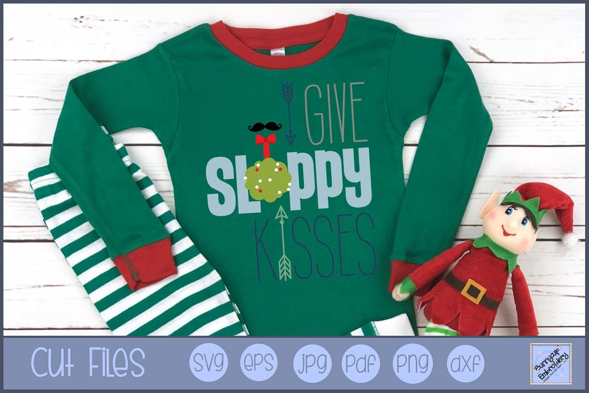 I Give Sloppy Kisses - SVG, Clipart, Printable example image 1