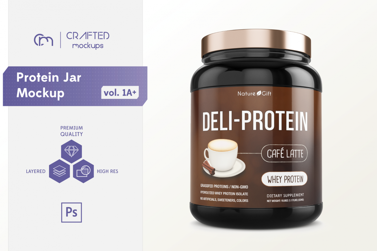Protein Jar Mockup vol. 1A Plus example image 1