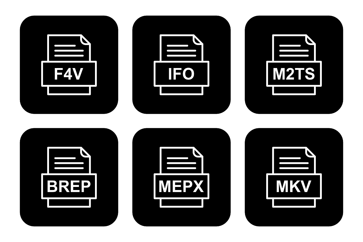 Set Of File Formats Icons example image 1
