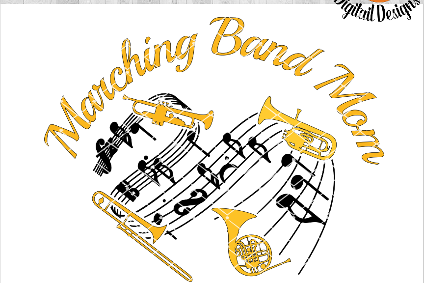 Download Marching Band Mom SVG - png - eps - dxf - ai - fcm - Band ...