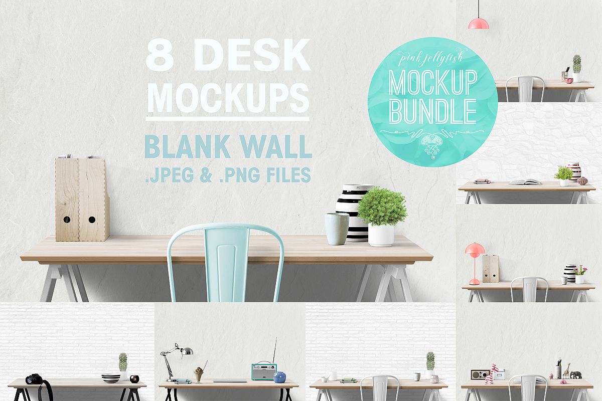 wall mockup, interior wall, desk mockup, blank wall mockup example image 1