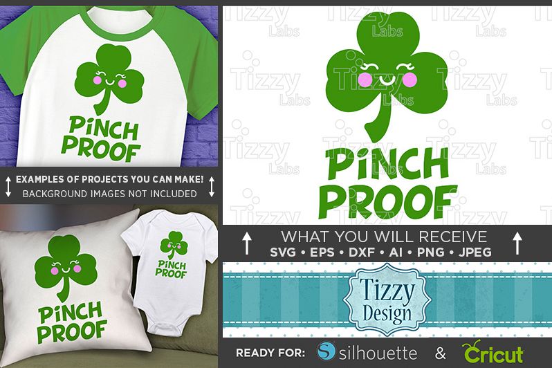 Pinch Proof SVG - Kids St. Patricks Day Shirt SVG - 1077 example image 1