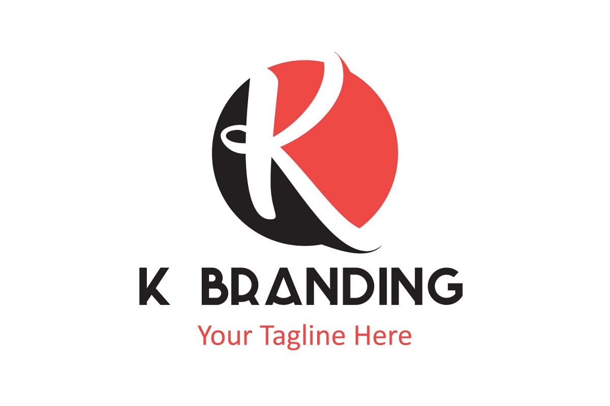 K letter circle logo example image 1