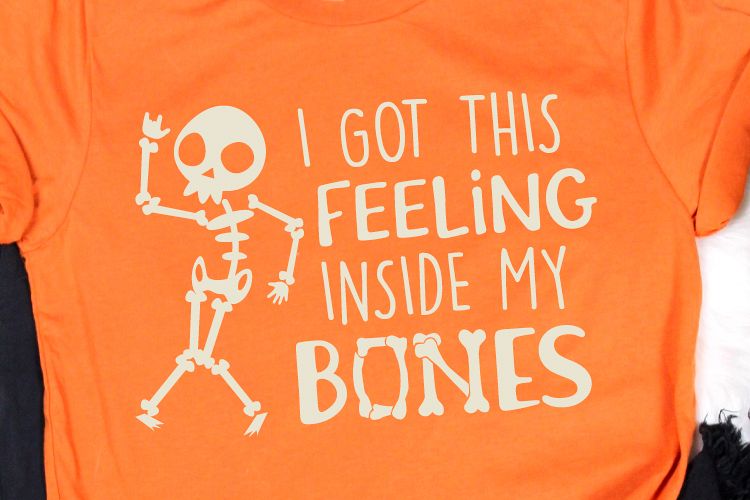 I Got This Feeling Inside My Bones Svg, Halloween Skeleton example image 1