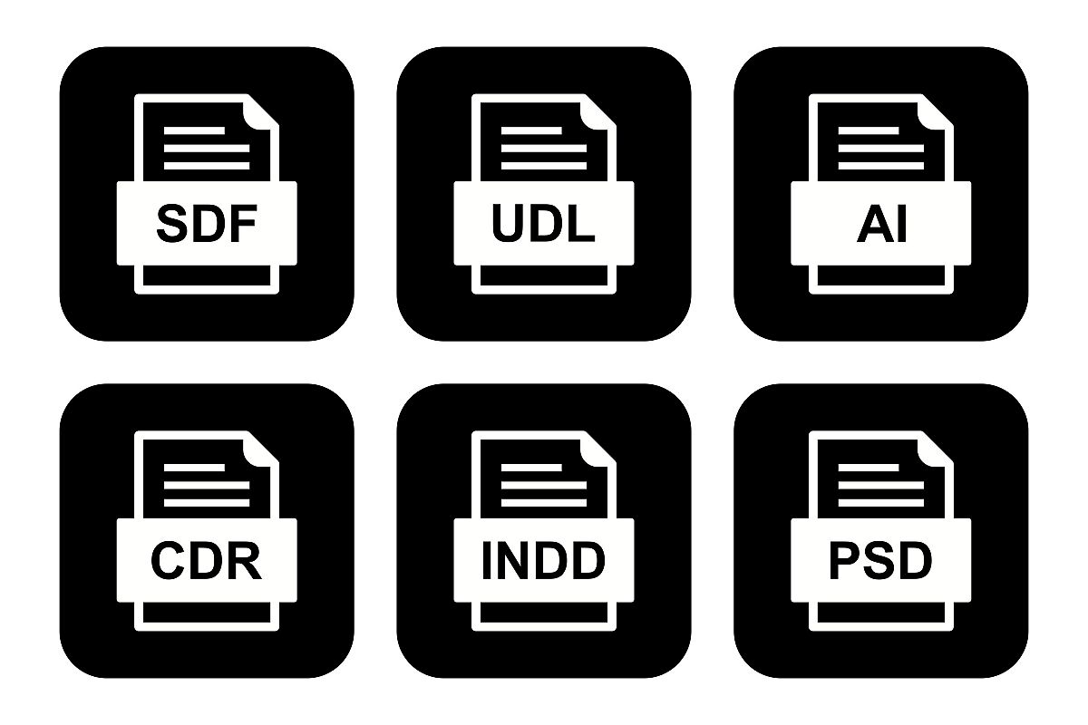 Set Of File Formats Icons example image 1