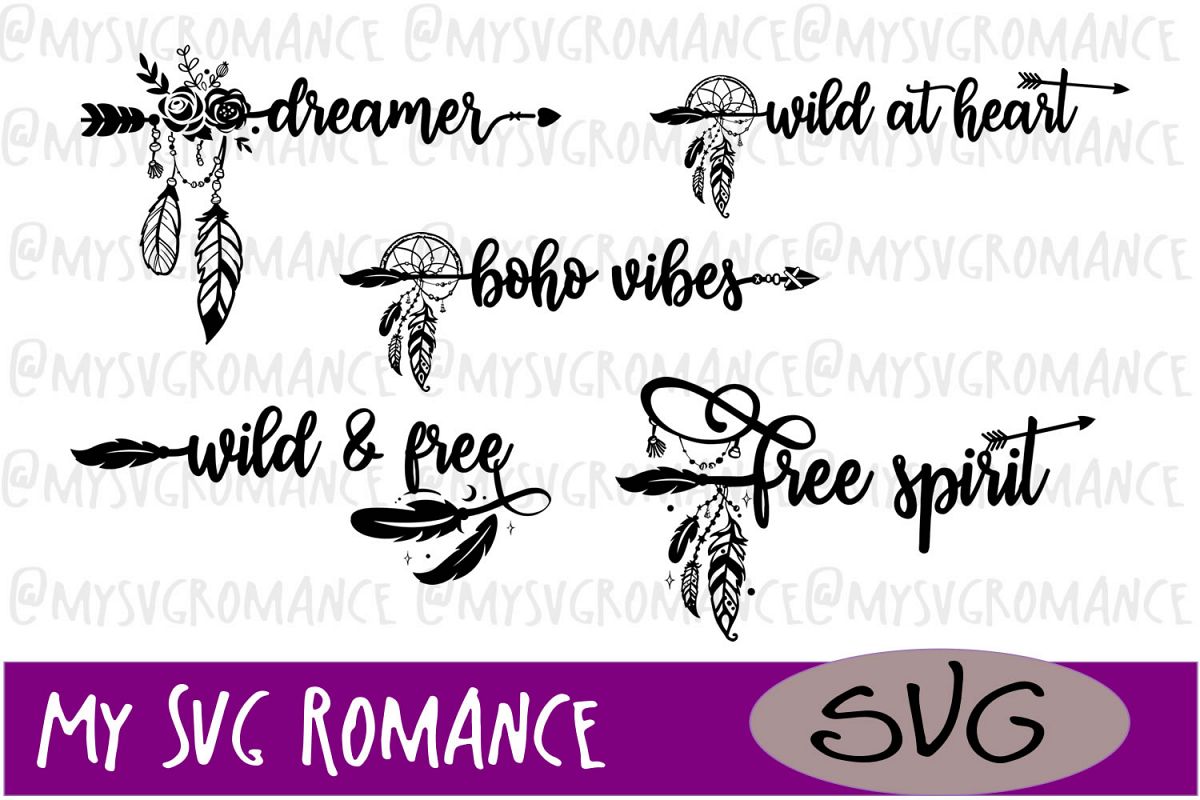 Download Boho Sayings Bohemian Arrows SVG DXF PNG EPS