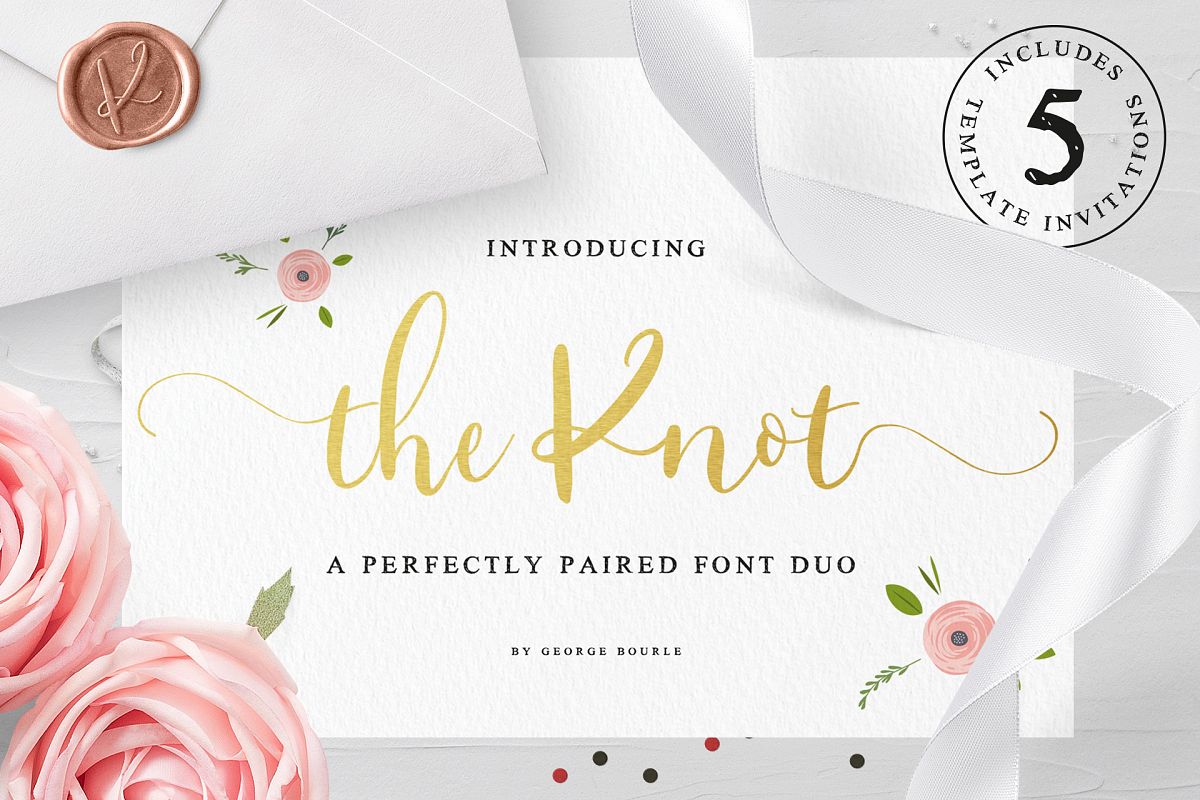 The Knot font duo example image 1