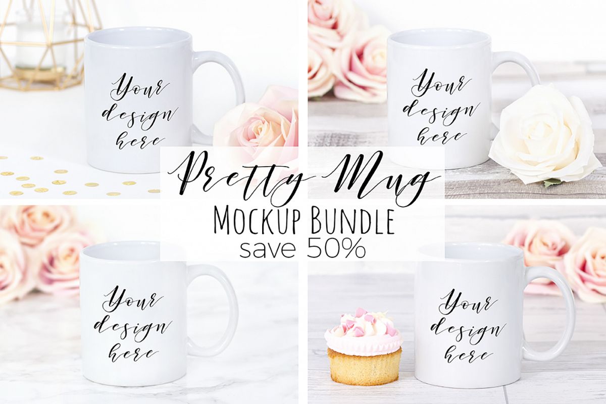 Pretty Mug Mockup Bundle example image 1
