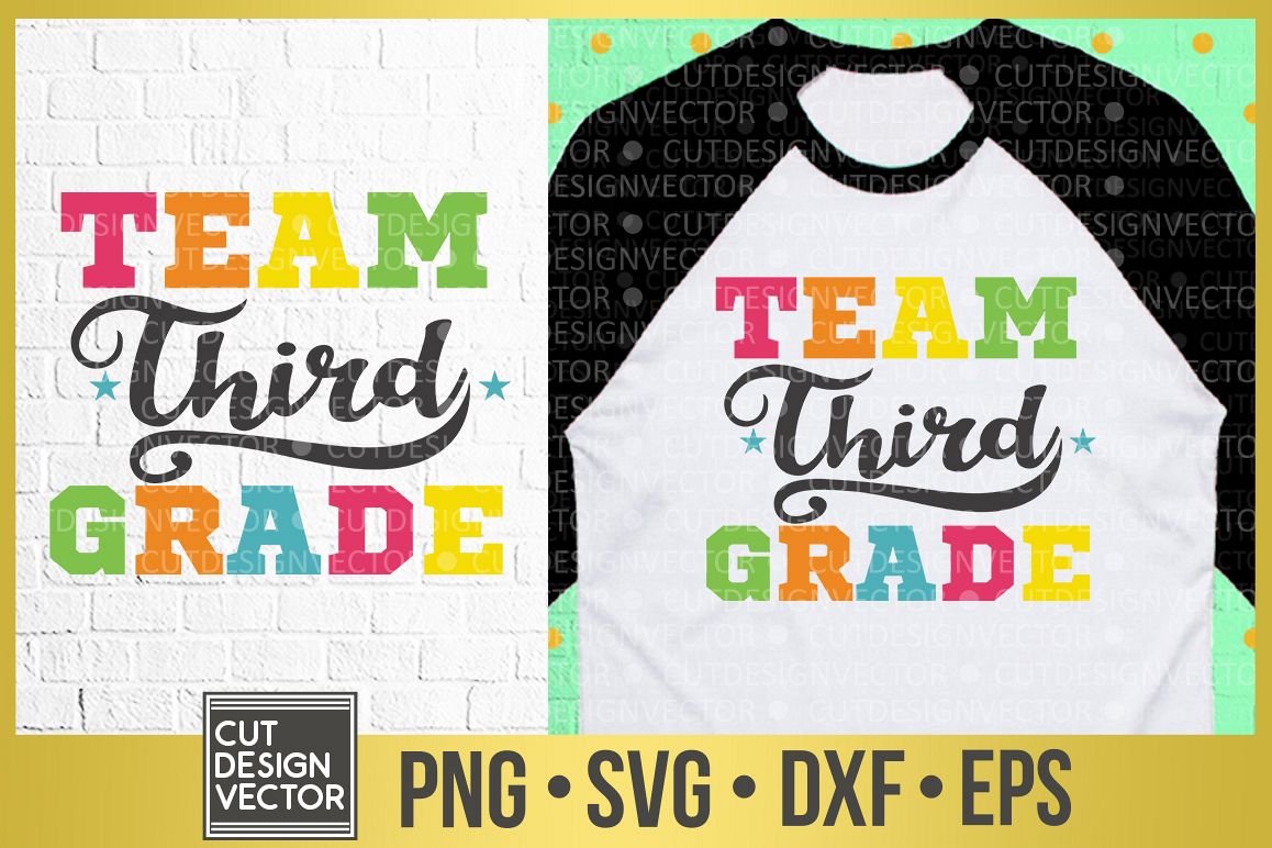 Team Third Grade SVG (302002) | SVGs | Design Bundles