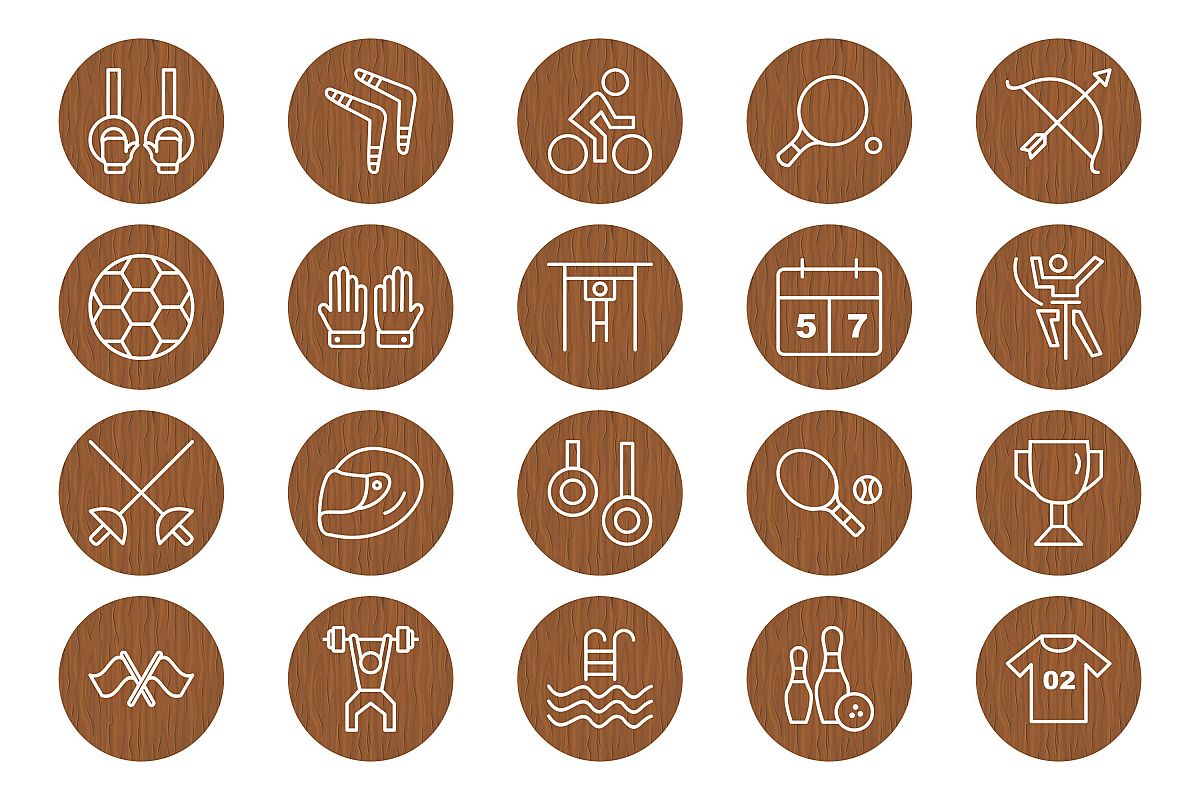 Set Of Sports And Game Icons example image 1