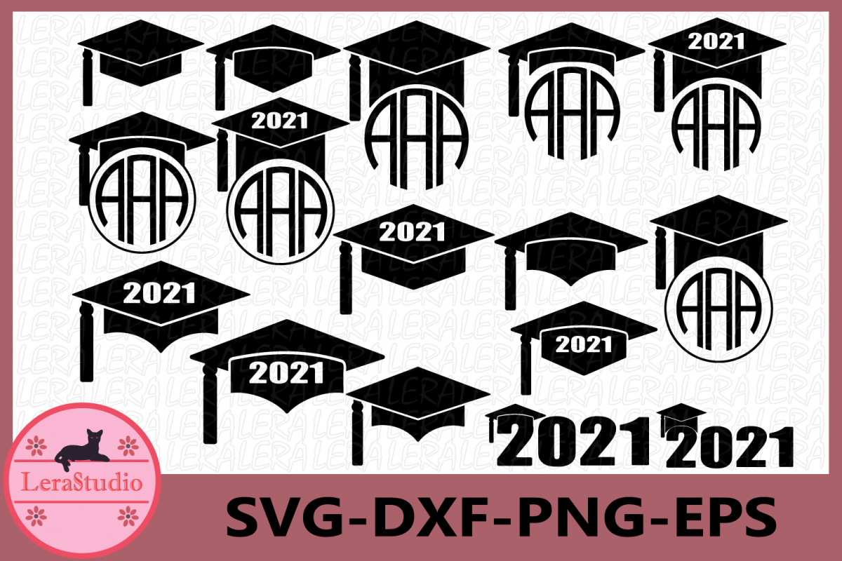 Graduation 2021 SVG, Graduation Cap SVG, Graduation Caps,Hat (233446) | SVGs | Design Bundles