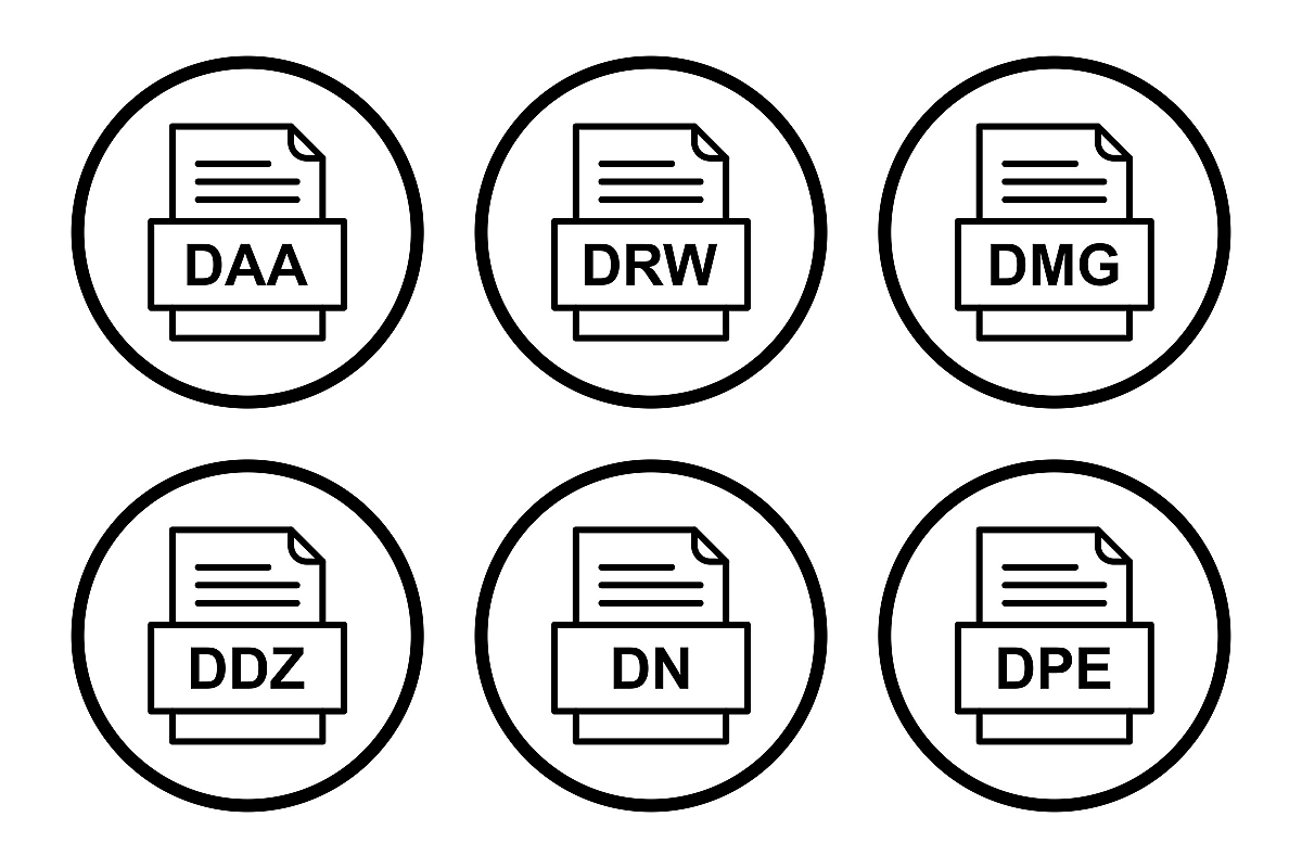 Set Of File Formats Icons example image 1