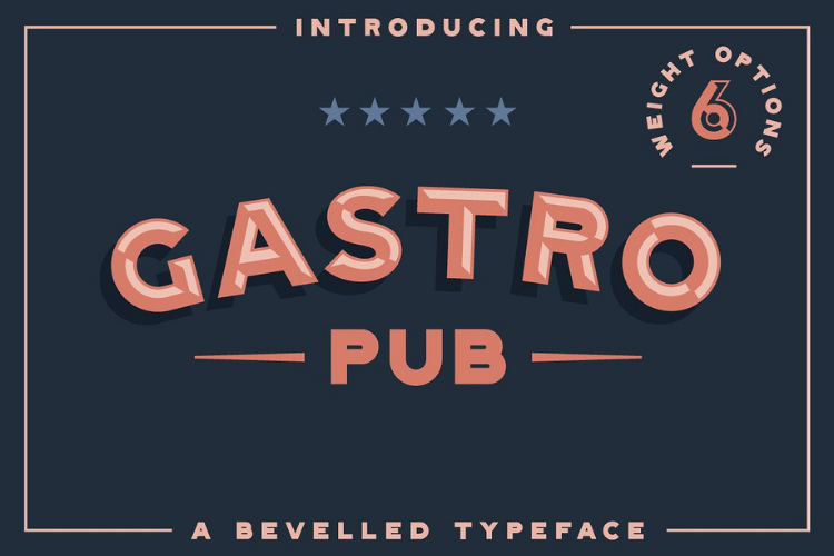 Gastro Pub - Type Family - Font Family example image 1