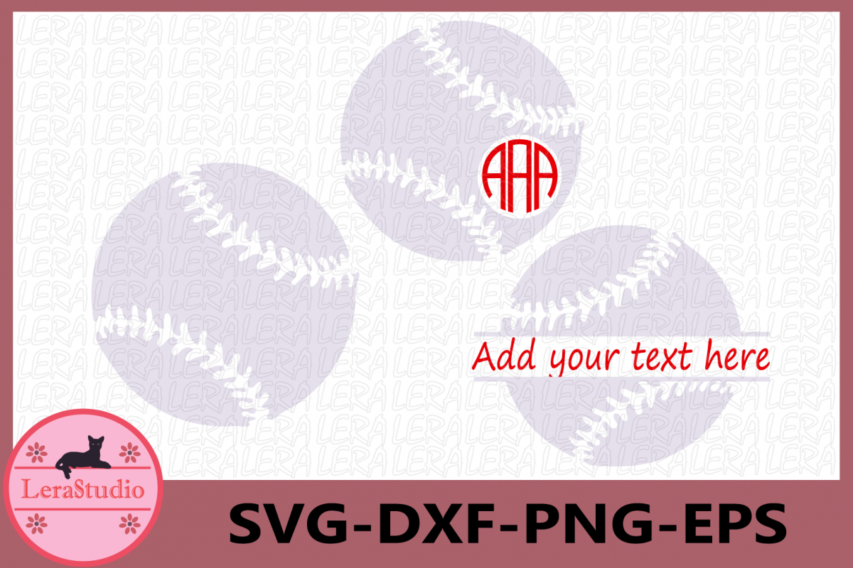 Baseball SVG, Baseball Monogram Svg, Softball Files, mom example image 1