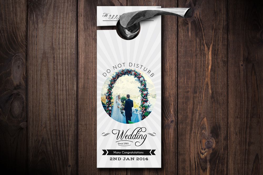 Wedding Door Hangers example image 1