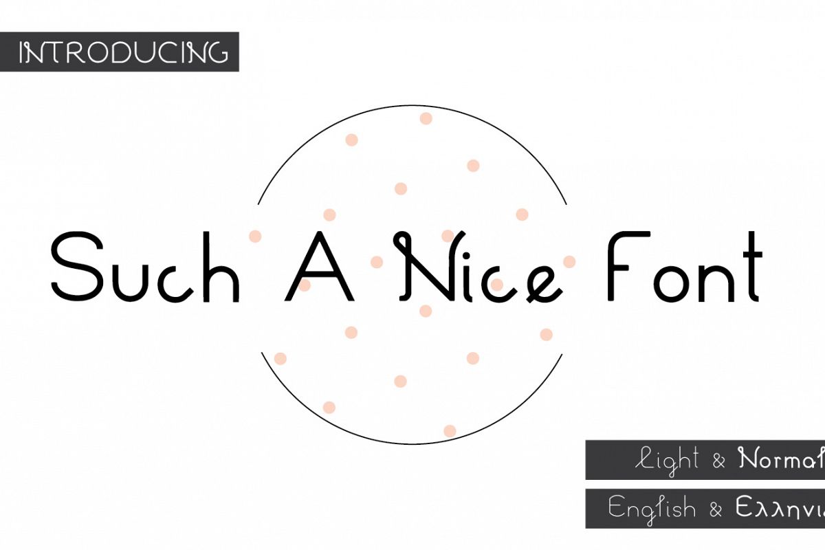 Such a Nice Font example image 1