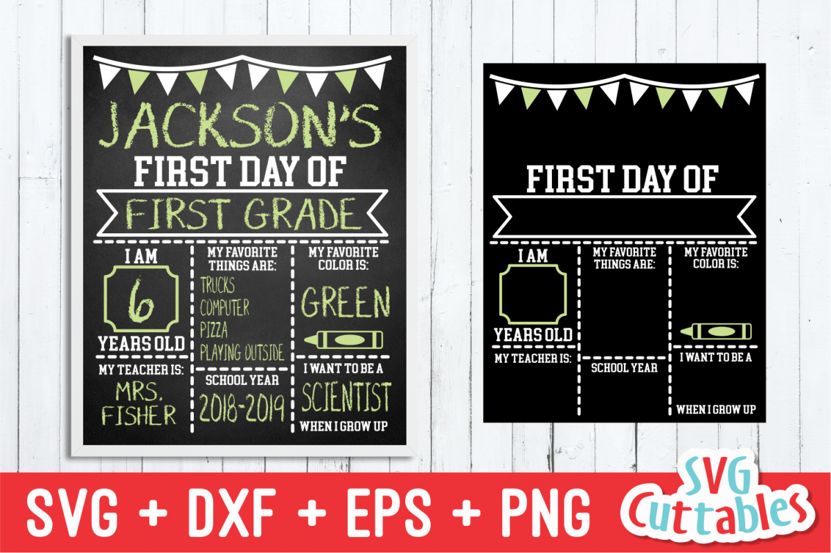 First Day of School, Last Day of School|svg Cut File example image 1