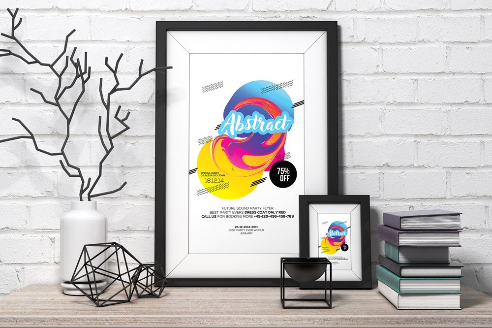 Abstract Flyer Template example image 1