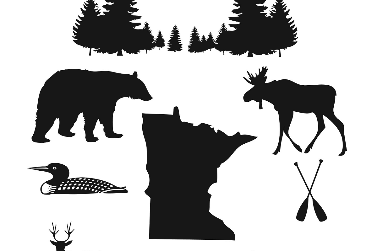 Minnesota Wilderness clip art example image 1