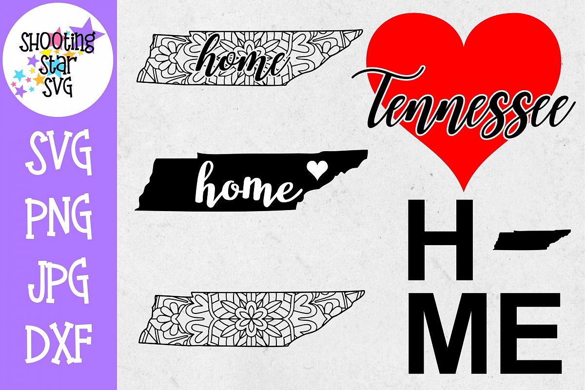 Tennessee US State SVG Decal Bundle - 50 States SVG example image 1
