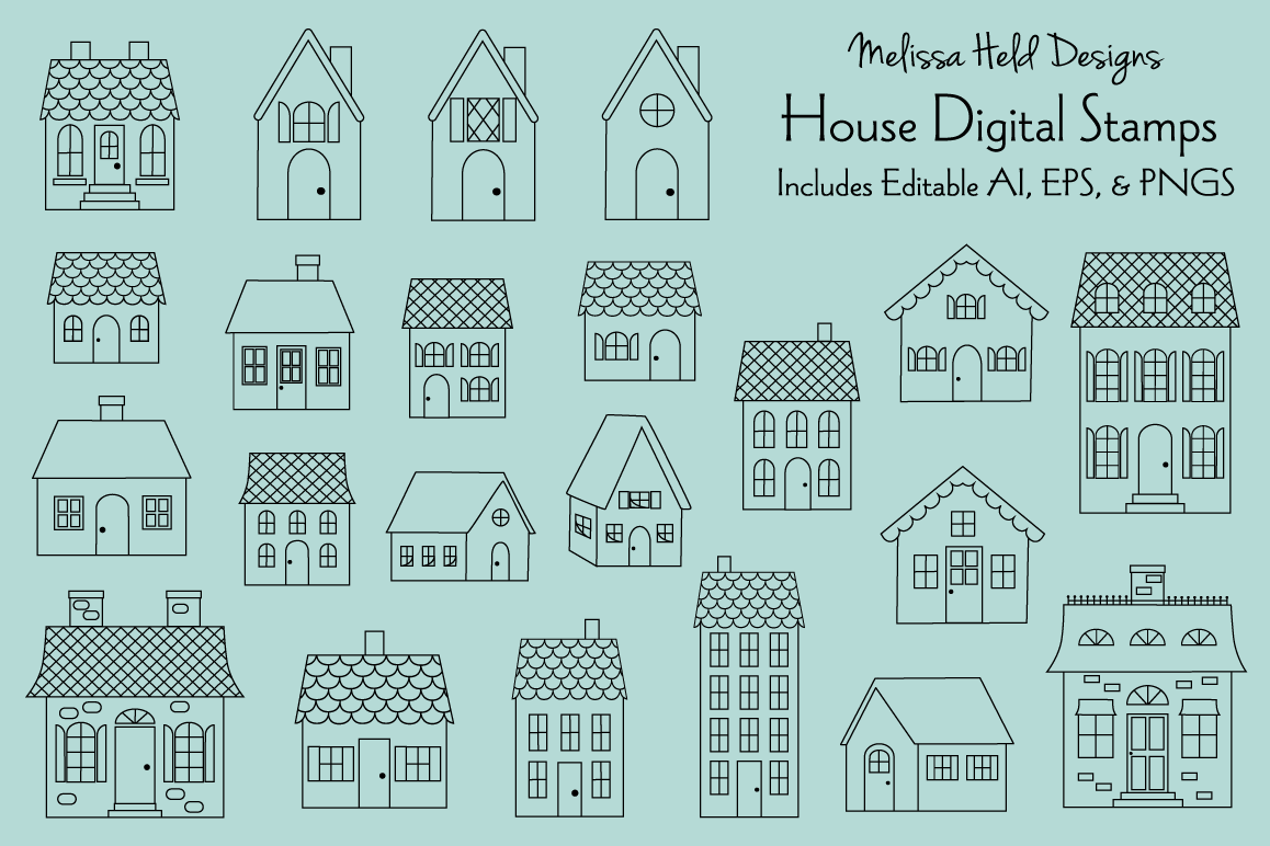 House Digital Stamps example image 1