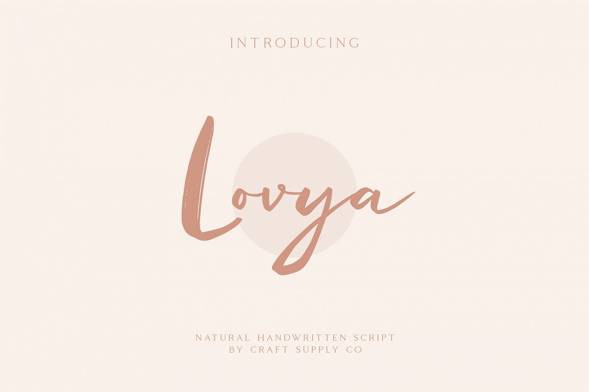 Lovya - Natural Handwritten Script example image 1