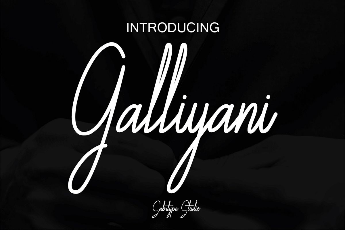 Galliyani Handwritten Font Style example image 1