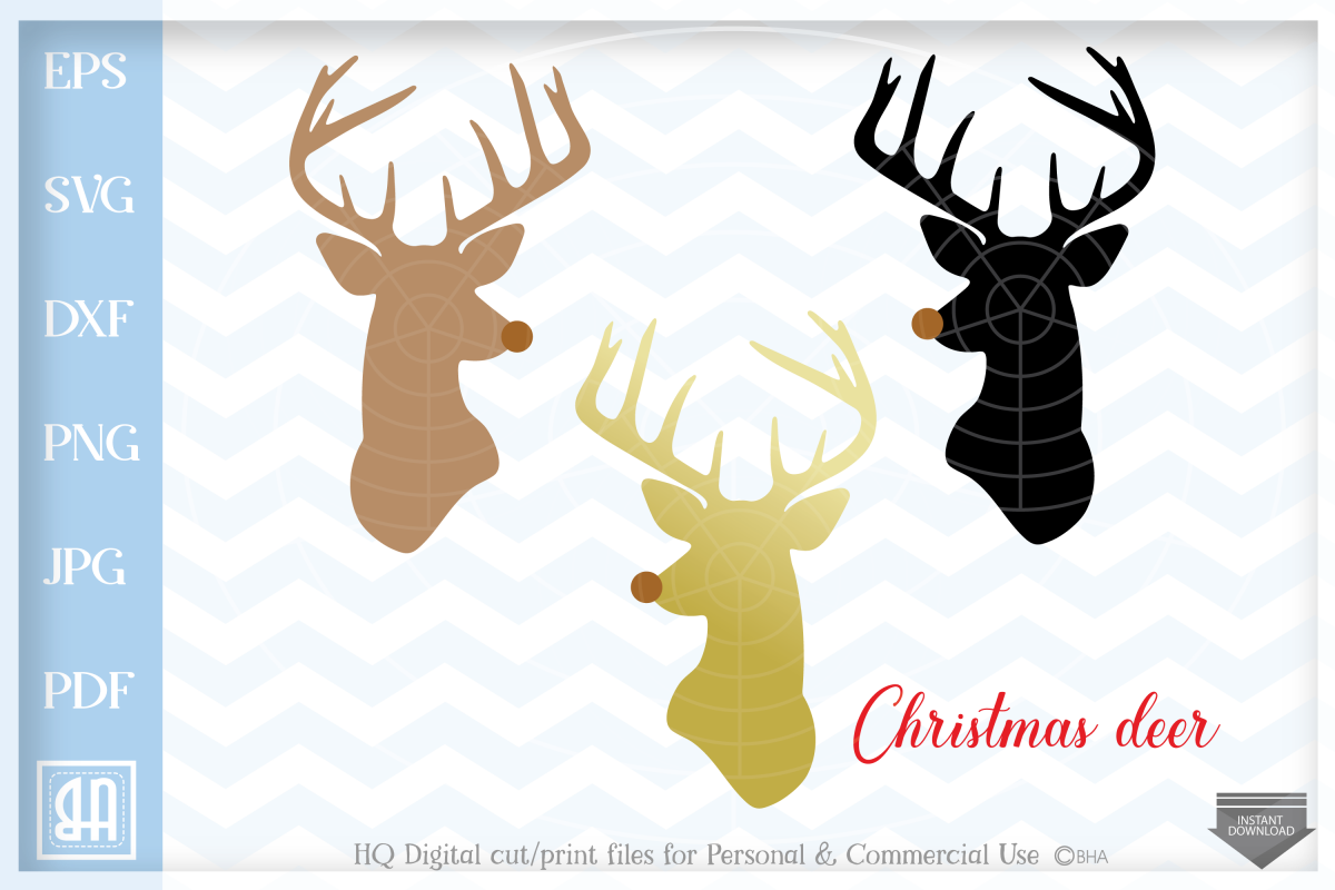 Download Christmas reindeer SVG, Reindeer SVG, Christmas bundle