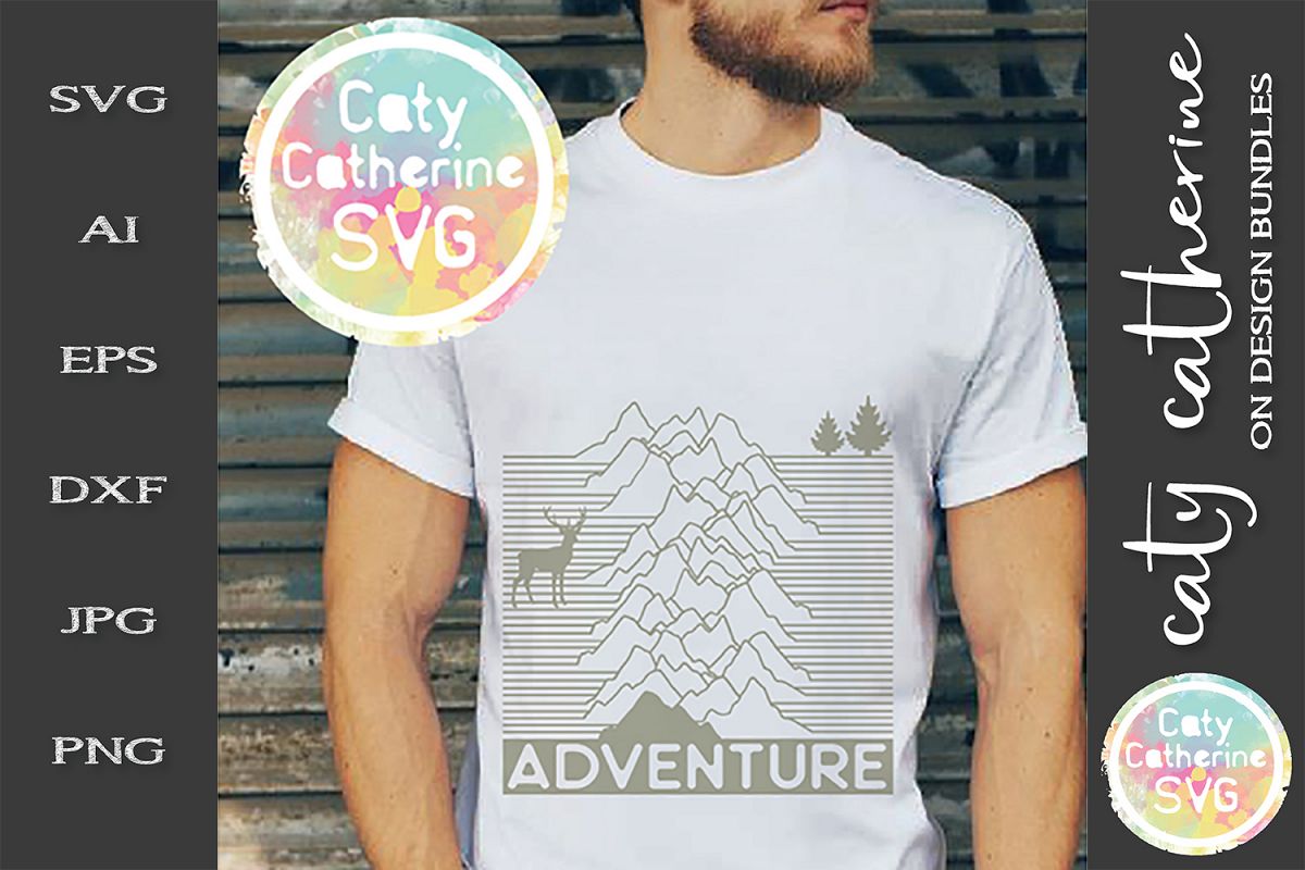 Adventure SVG Outdoors Nature Mountains example image 1