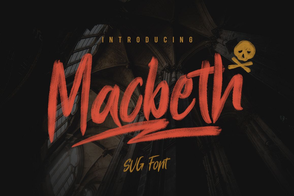 Macbeth Typeface - SVG Font example image 1