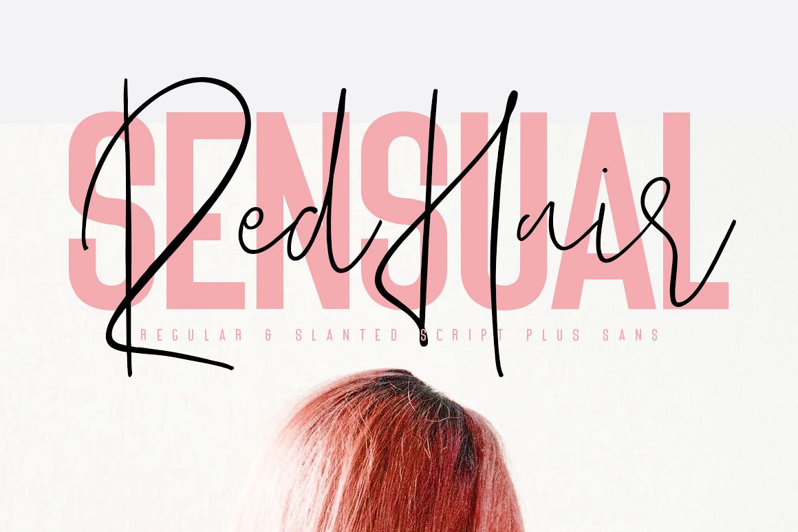 Red Hair Sensual - Free Sans Serif example image 1