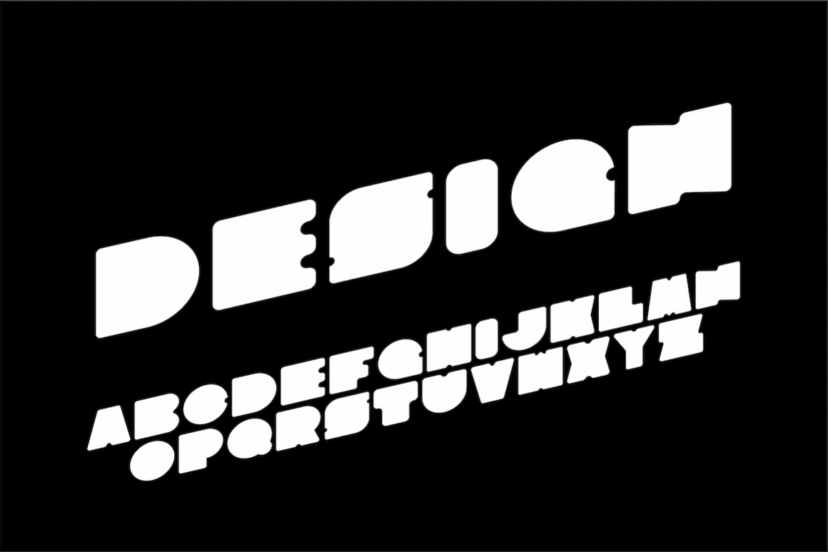 Bold english vector alphabet example image 1
