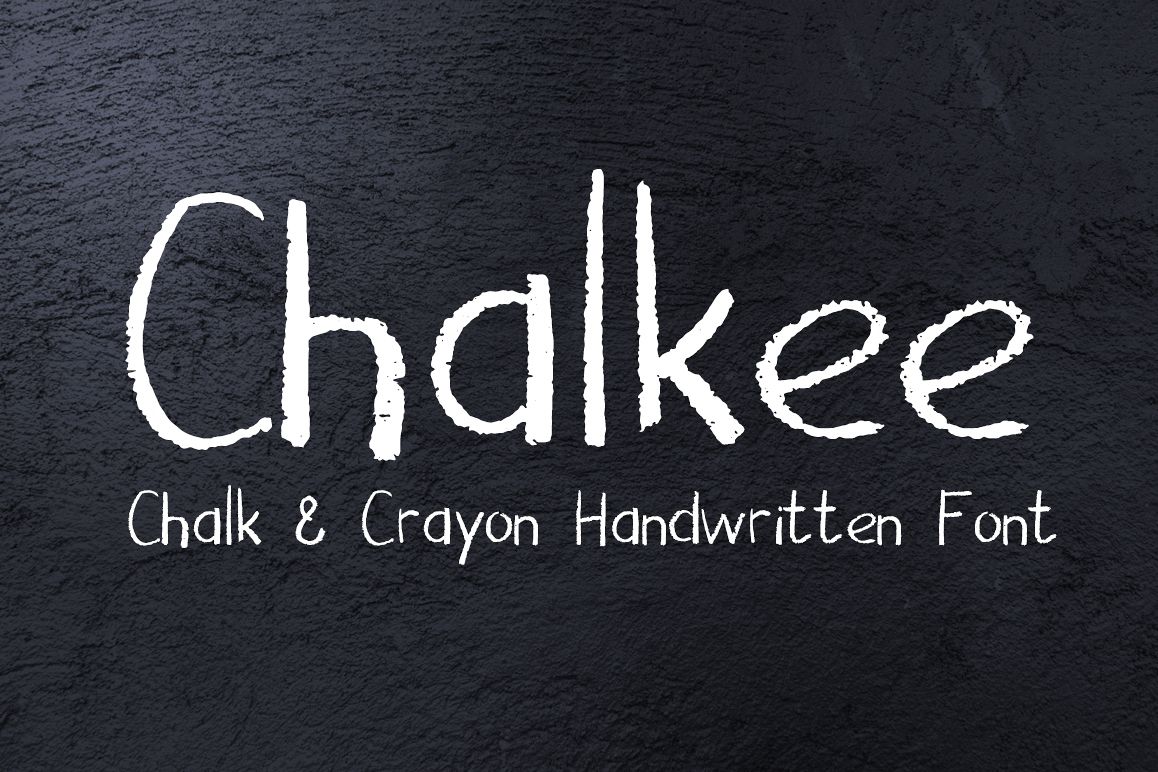 Chalkee - English and Russian Chalk Handwritten Font example image 1