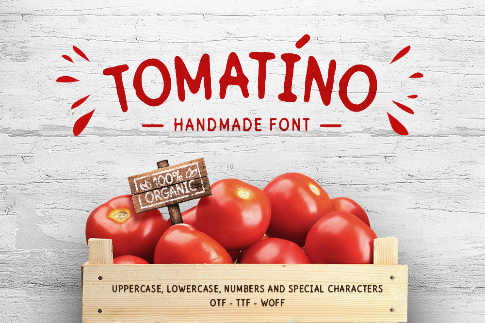 Tomatino - Handmade Font example image 1