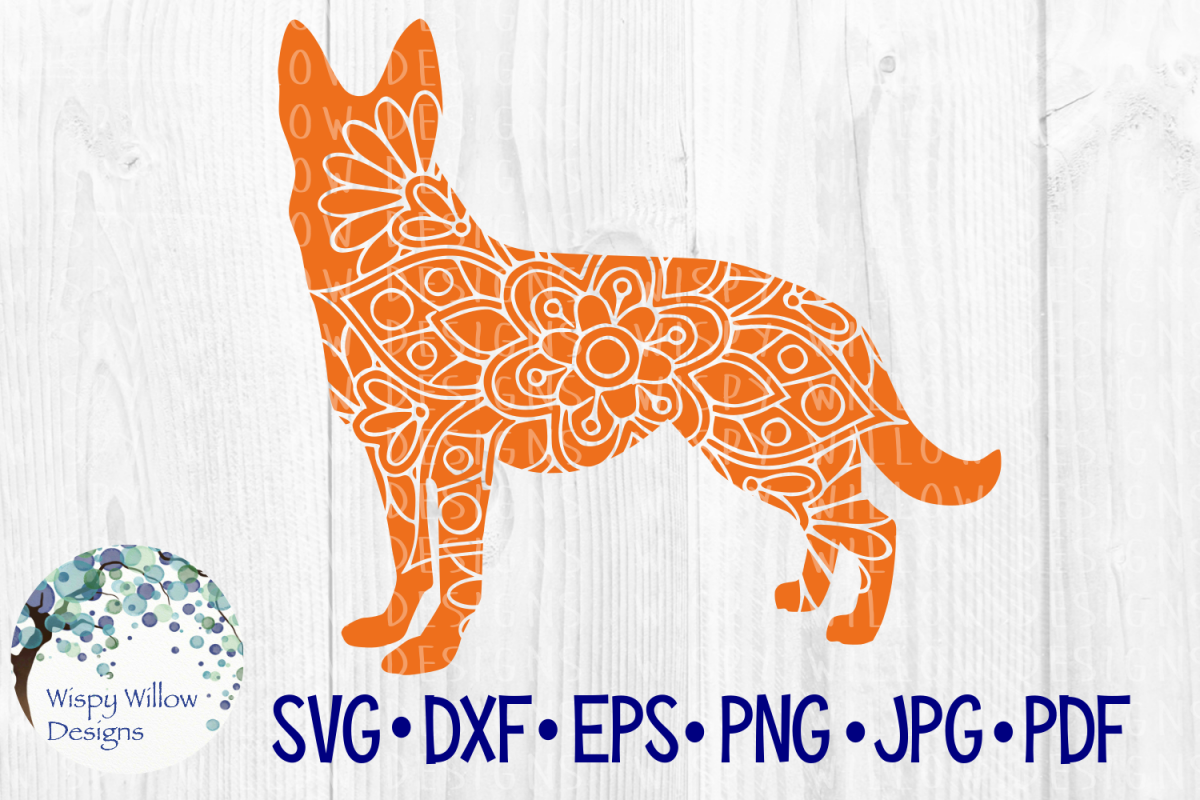 Download German Shepherd, Big Dog Mandala, Animal Mandala SVG ...