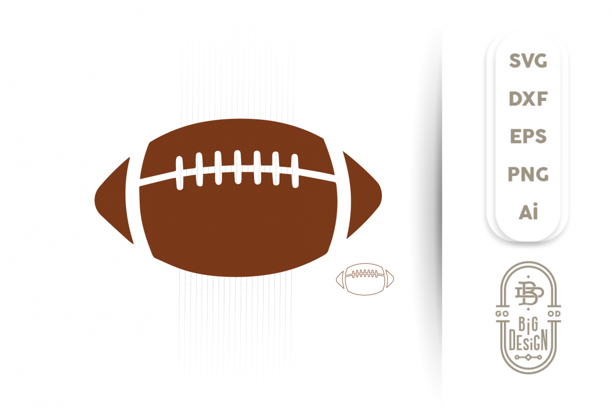 Football SVG Cut File - Football Silhouette Svg