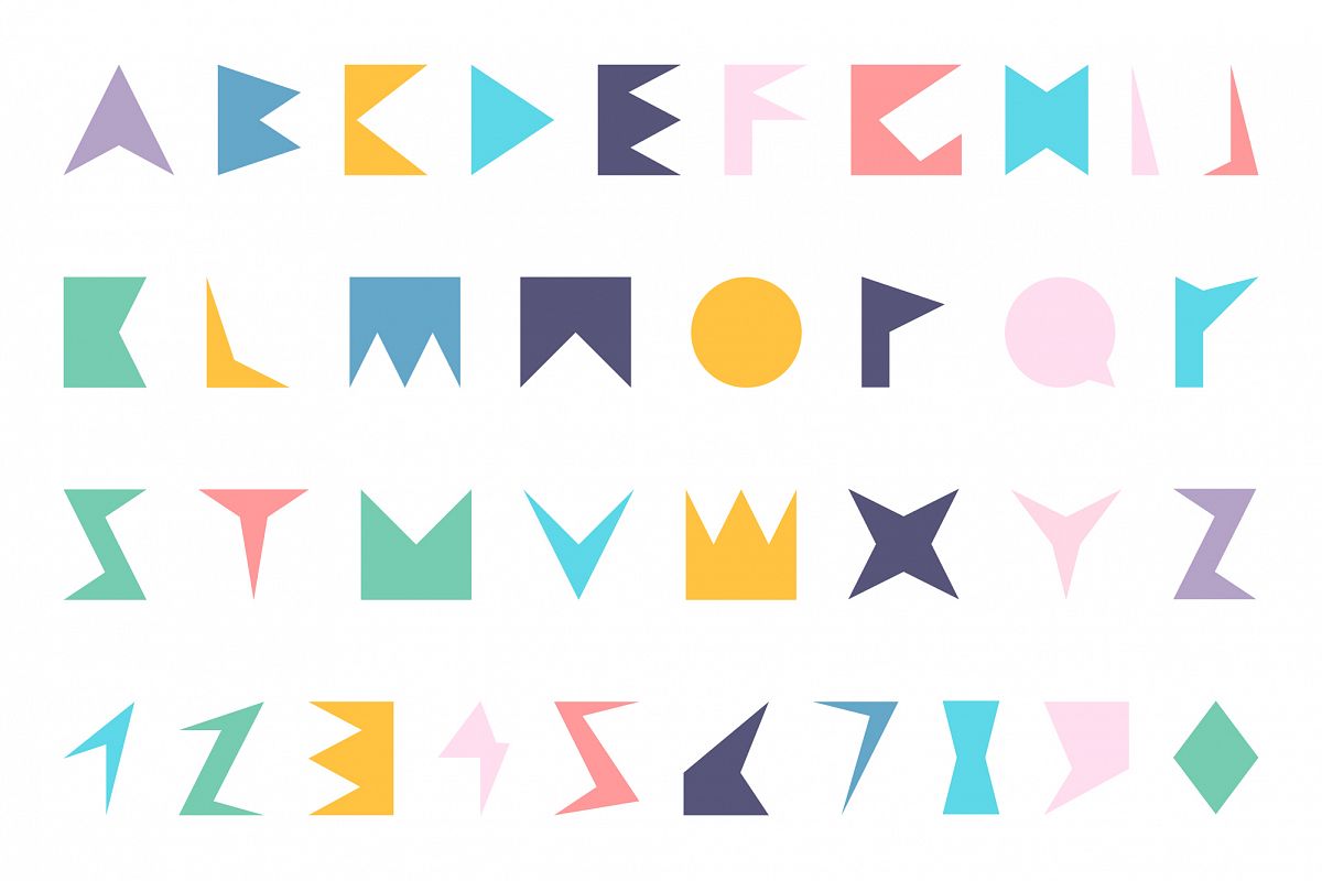 Children colored alphabet. example image 1