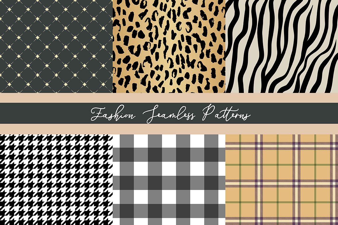 Fashion Seamless Vector Patterns example image 1