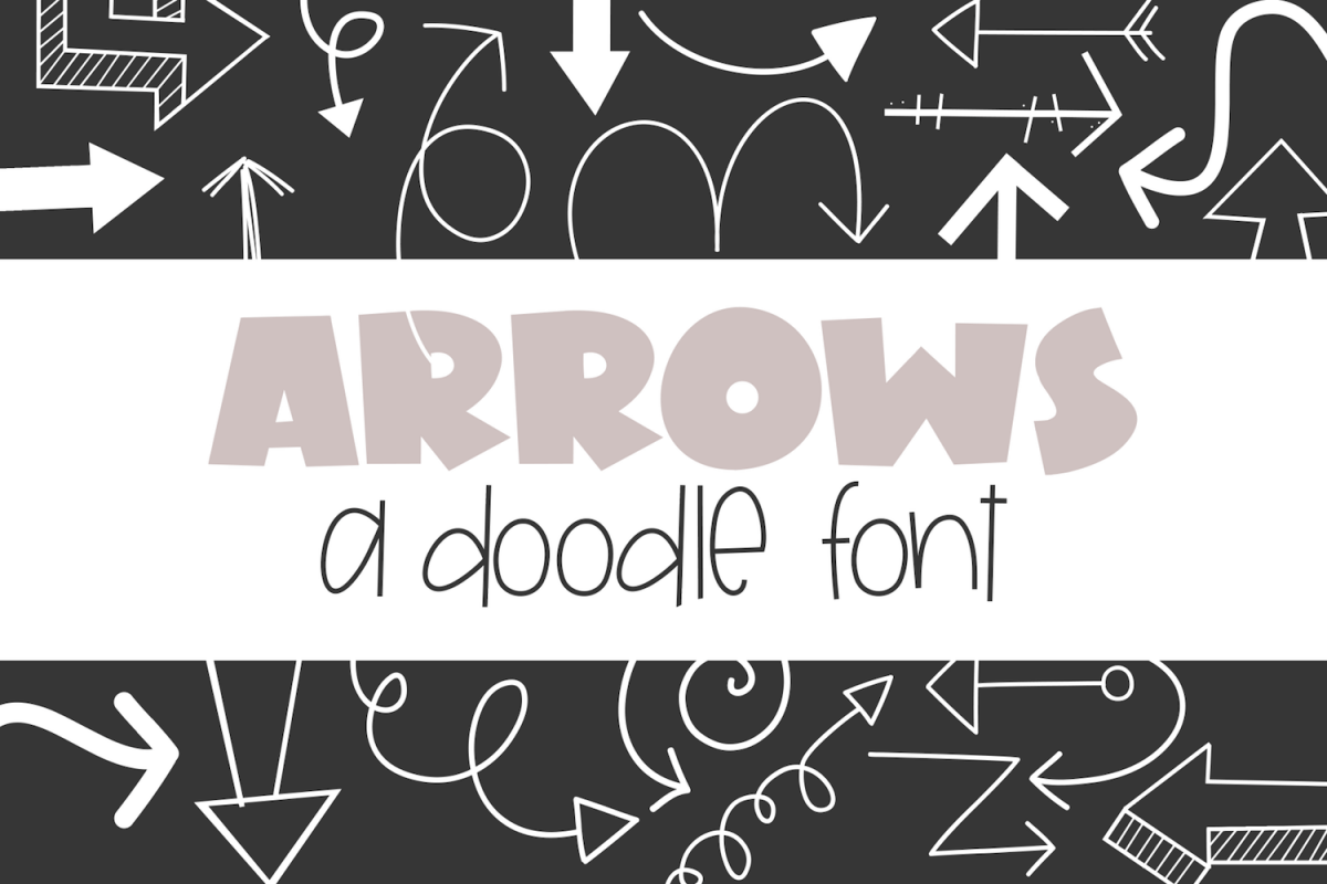 Arrows - A Doodle Font example image 1
