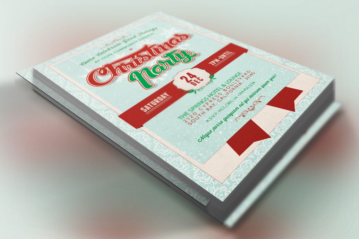 Church Christmas Party Flyer Template example image 1