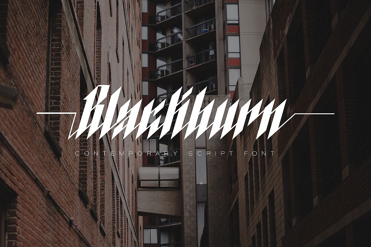 Blackburn Font example image 1