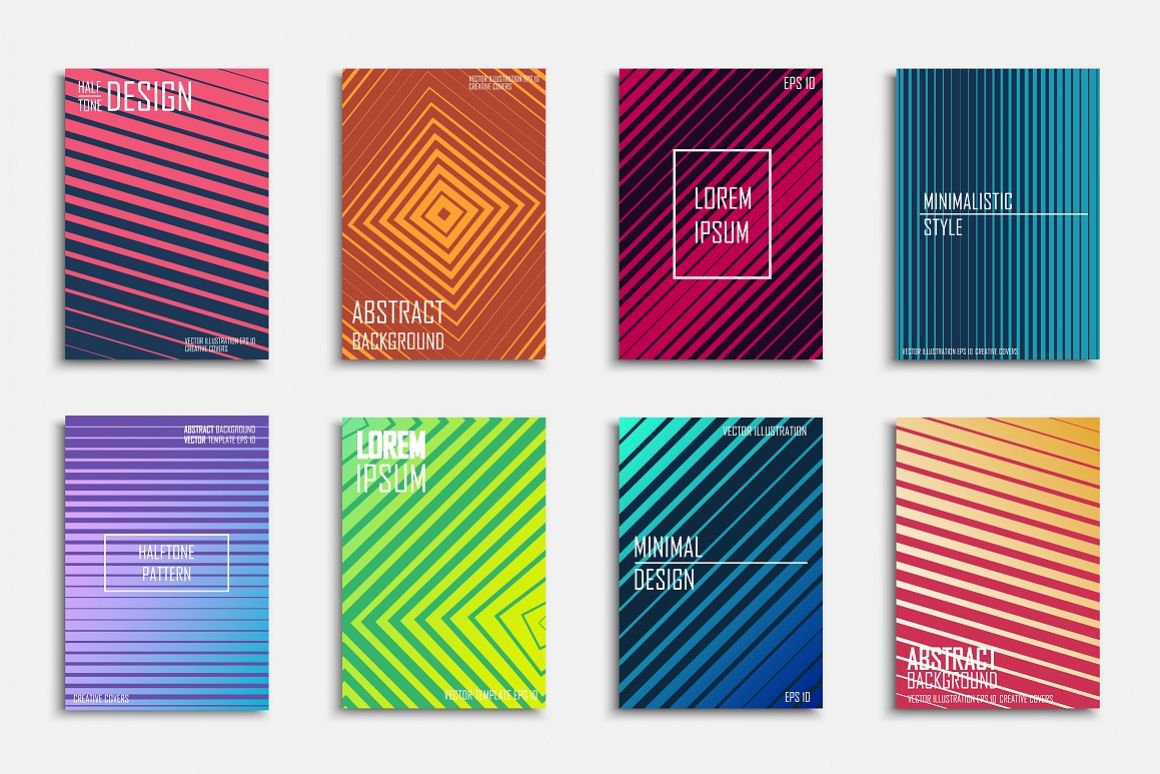 Bright colorful abstract covers example image 1