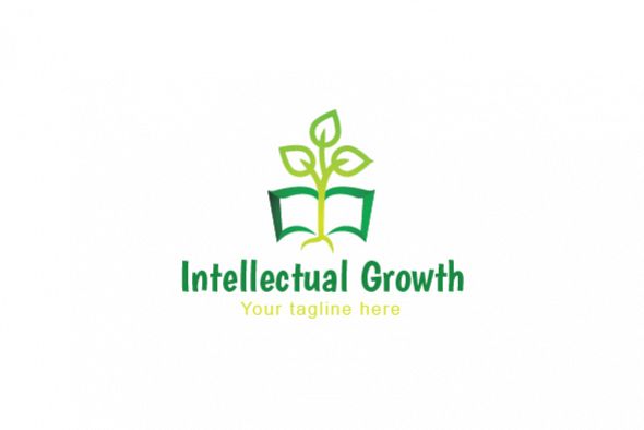 Intellectual Growth - Nature & Education Abstract Stock Logo example image 1