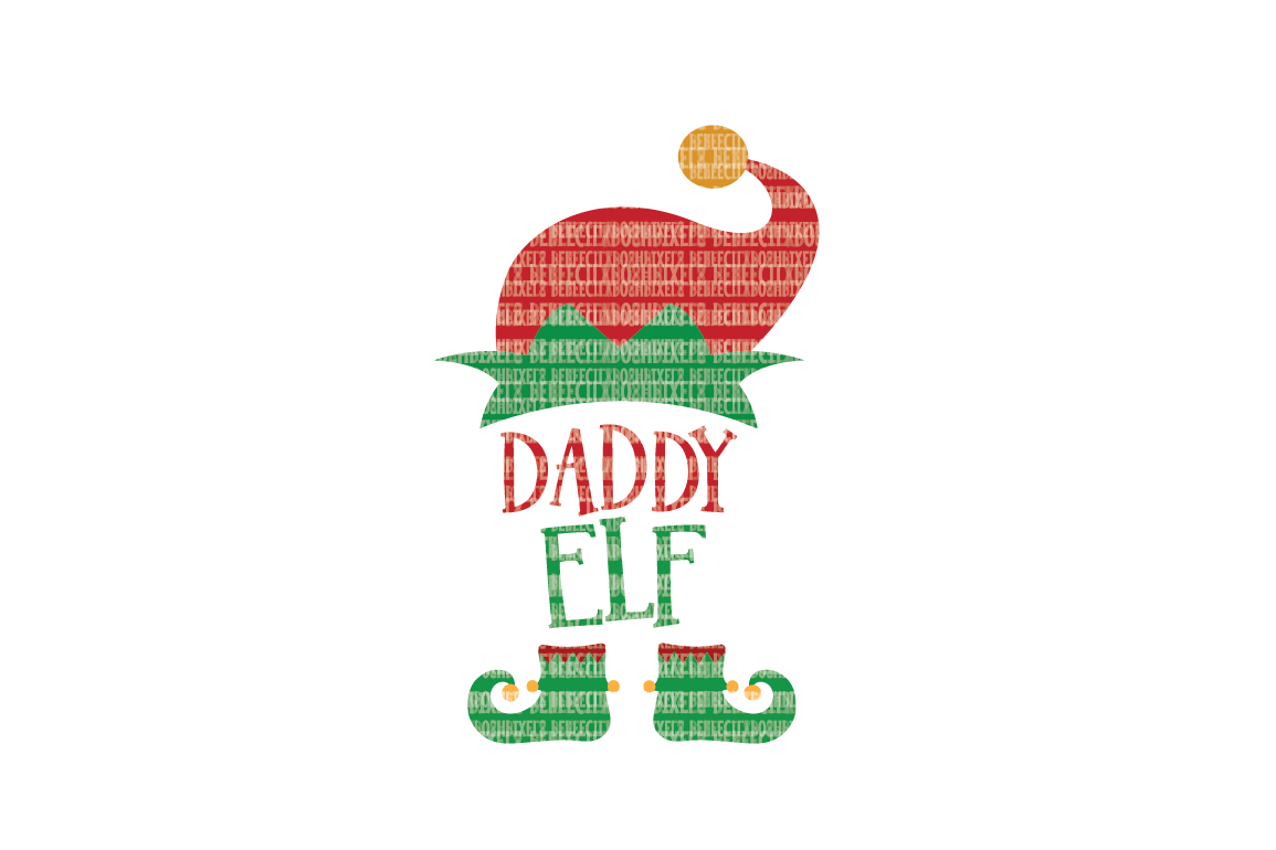 Download Christmas SVG File, Daddy Elf, SVG Files for Cameo and Cricut Design Space, Iron on Decal ...