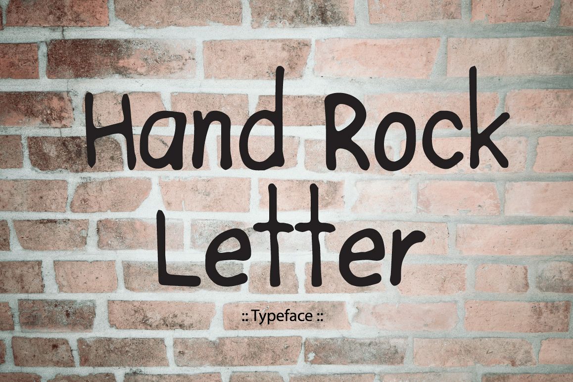 Hand Rock letter example image 1