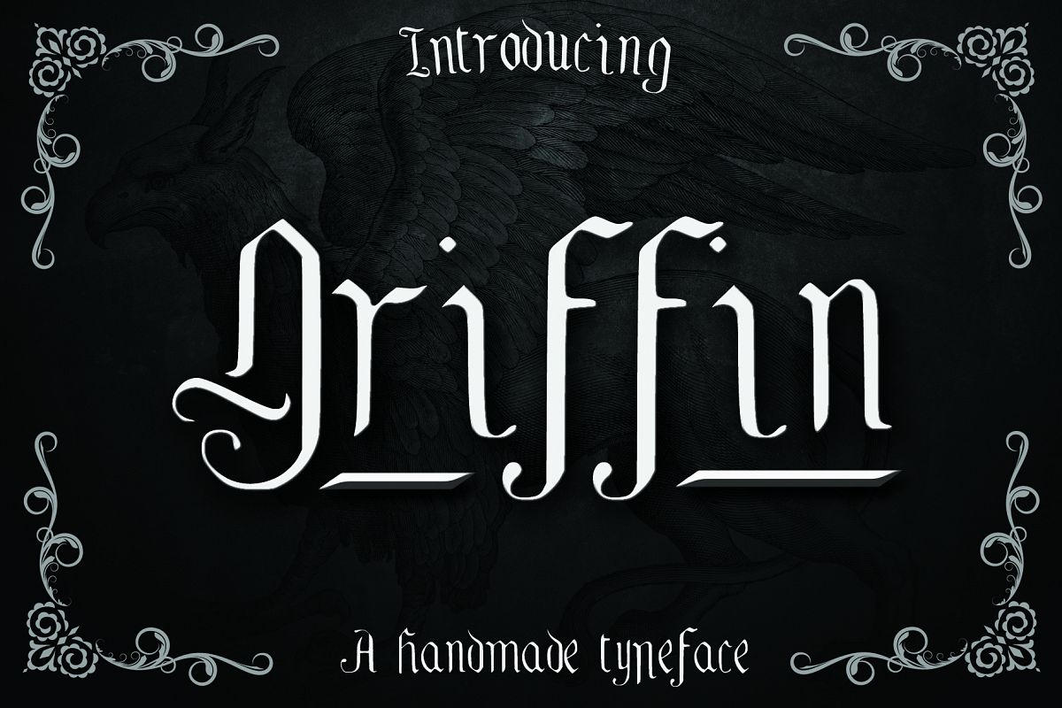 GRIFFIN, a Blackletter Typeface example image 1
