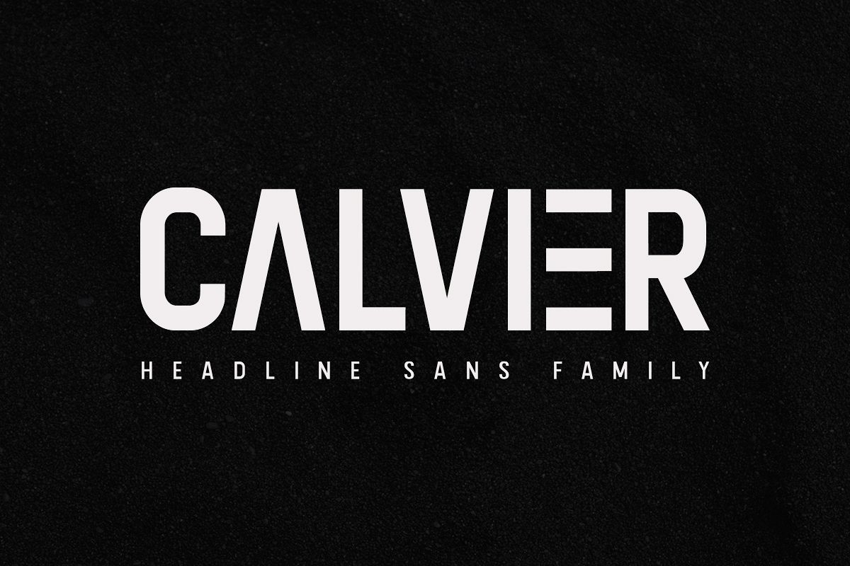 Calvier - Headline Sans Family example image 1